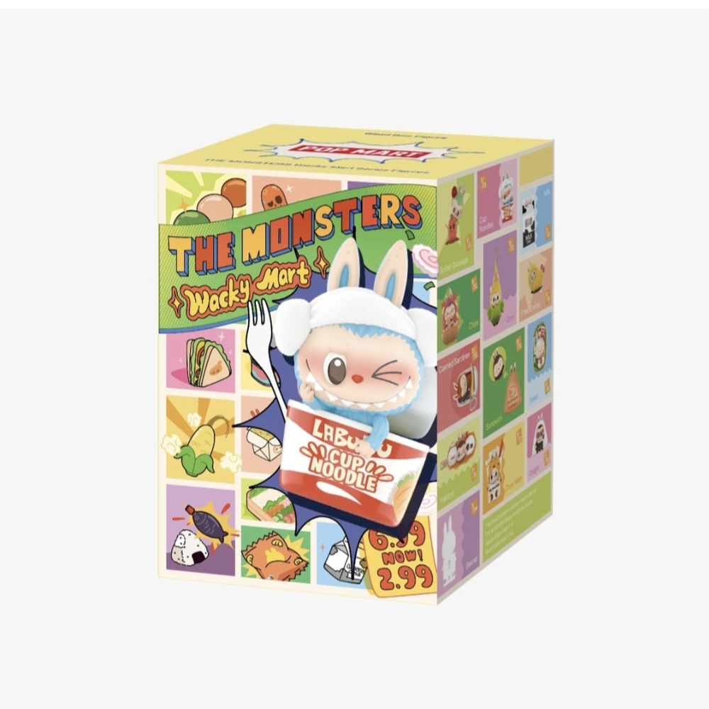 Wacky Mart Colorful Cartoon Action Figure Playset with Grid Design